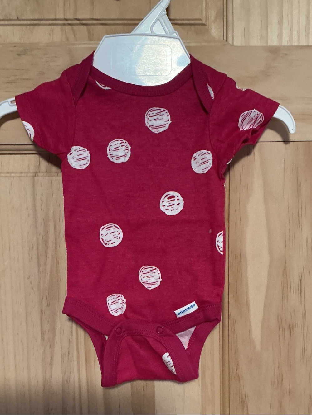 Onesies® Red Dot Short-Sleeve Baby Bodysuit